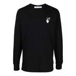 Off-White FW21 Caravaggio Painting Solid Color Long Sleeves Ordinary Version Black OMAB001F21JER0031084