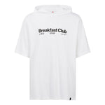 Men's Nike Alphabet Printing Hooded Pullover Short Sleeve White T-Shirt DQ7383-100