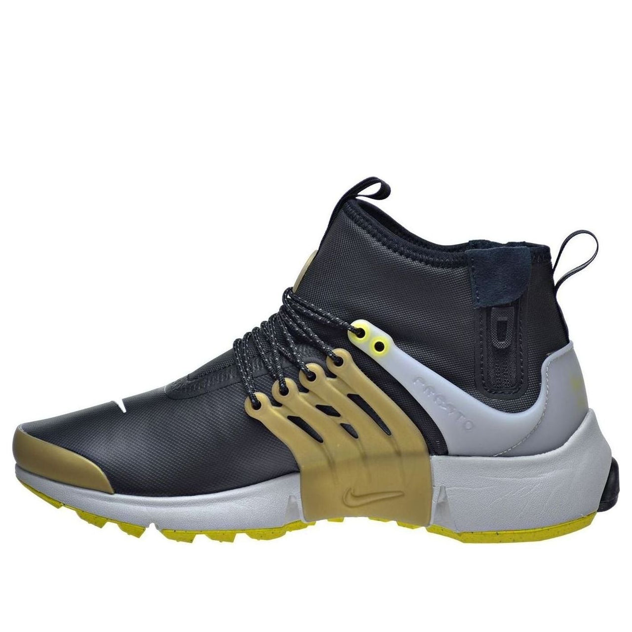 Nike Air Presto Mid Utility 'Black Yellow Streak' 859524-002