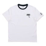 PUMA Awareness Logo Embroidered Sports Loose Round Neck Short Sleeve White 532034-02