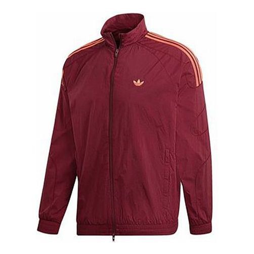adidas Originals Flamestrike Woven Track Top 'Maroon Orange' DU8132