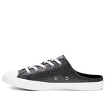 (WMNS) Converse Chuck Taylor All Star Dainty Mule Metal Black Pedal Casual Canvas Shoes 568811C