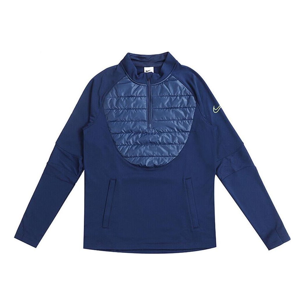 Nike Solid Color Stand Collar Long Sleeves Jacket Men's Blue DC9169-492
