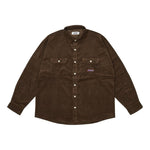 Palace Drop Shoulder Cord Shirt 'Nice Brown' P25SHT037