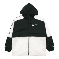 Nike Casual Sports Hooded Jacket Men's Black/White DJ4131-010