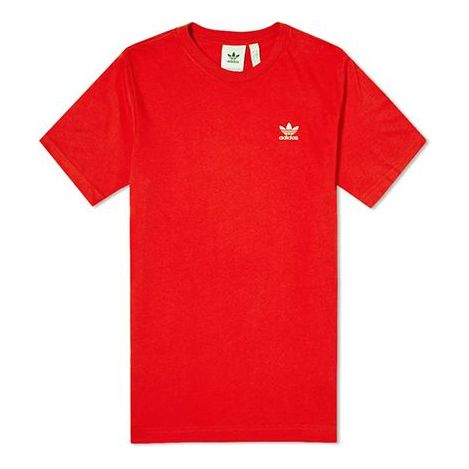 adidas originals Round Neck Pullover Short Sleeve Red FN2841