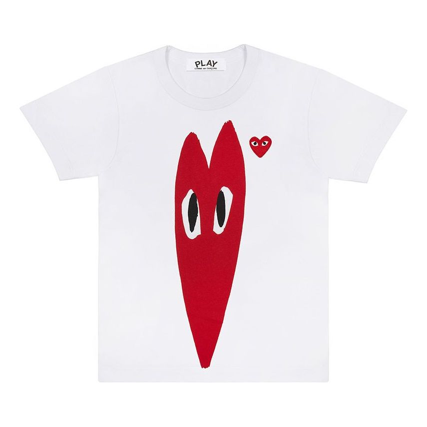 (WMNS) COMME des GARCONS PLAY Long Heart Tee 'White' AZ-T223-051-1