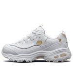 (WMNS) Skechers D'lites GS White/Gold 11931-WGD
