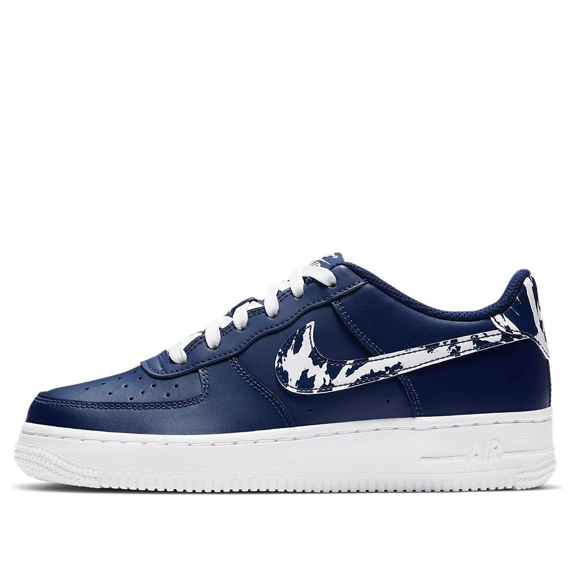(GS) Nike Air Force 1 LV8 1 'Splatter Swoosh - Blue Void' CZ7878-400