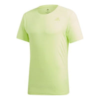 adidas Running Sports Round Neck Short Sleeve Fluorescence Yellow DQ1850