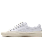 PUMA Clyde Rubber Toe Leather Leisure Board Shoes White 366986-01