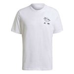 Men's adidas x Star War Crossover Back Print Athleisure Casual Sports Short Sleeve White T-Shirt GS6213