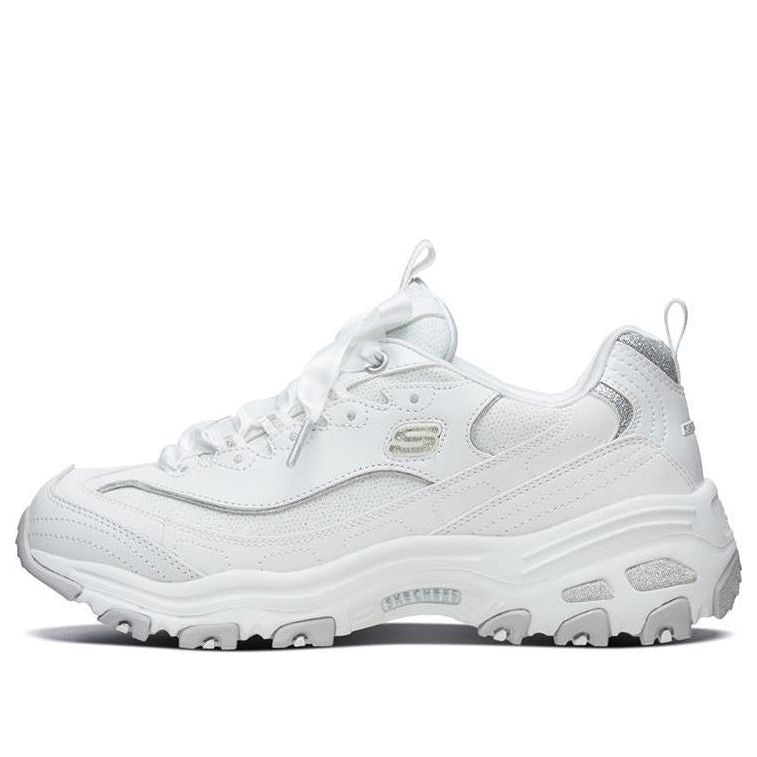 (WMNS) Skechers D'Lites 1.0 low Dad Shoes GS White 66666252-WHT