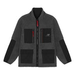 New Balance Men's New Balance Contrasting Colors Pocket Reversible Stand Collar Lamb's Wool Jacket Black AMJ21349-BK
