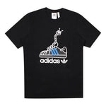 adidas originals Worm Tee Printing Sports Male Black GN2154
