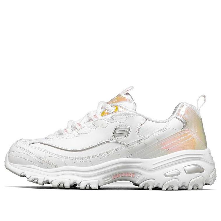 (WMNS) Skechers D'lites 1.0 'White' 149142-WHT
