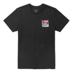 Vans Grid Alphabet Printing Short Sleeve Couple Style Black VN0A3TY4BLK