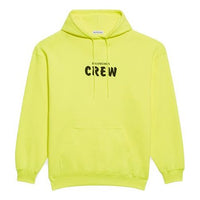 (WMNS) Balenciaga Crew Printing Hoodie Yellow 578135TIV757072