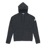 adidas Knit Windproof Breathable Hooded Jacket Iron gray DU1135