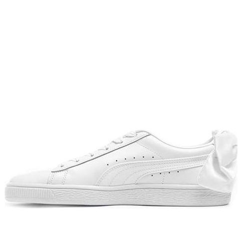 (WMNS) PUMA Basket Bow Triple White Leather 367319-01
