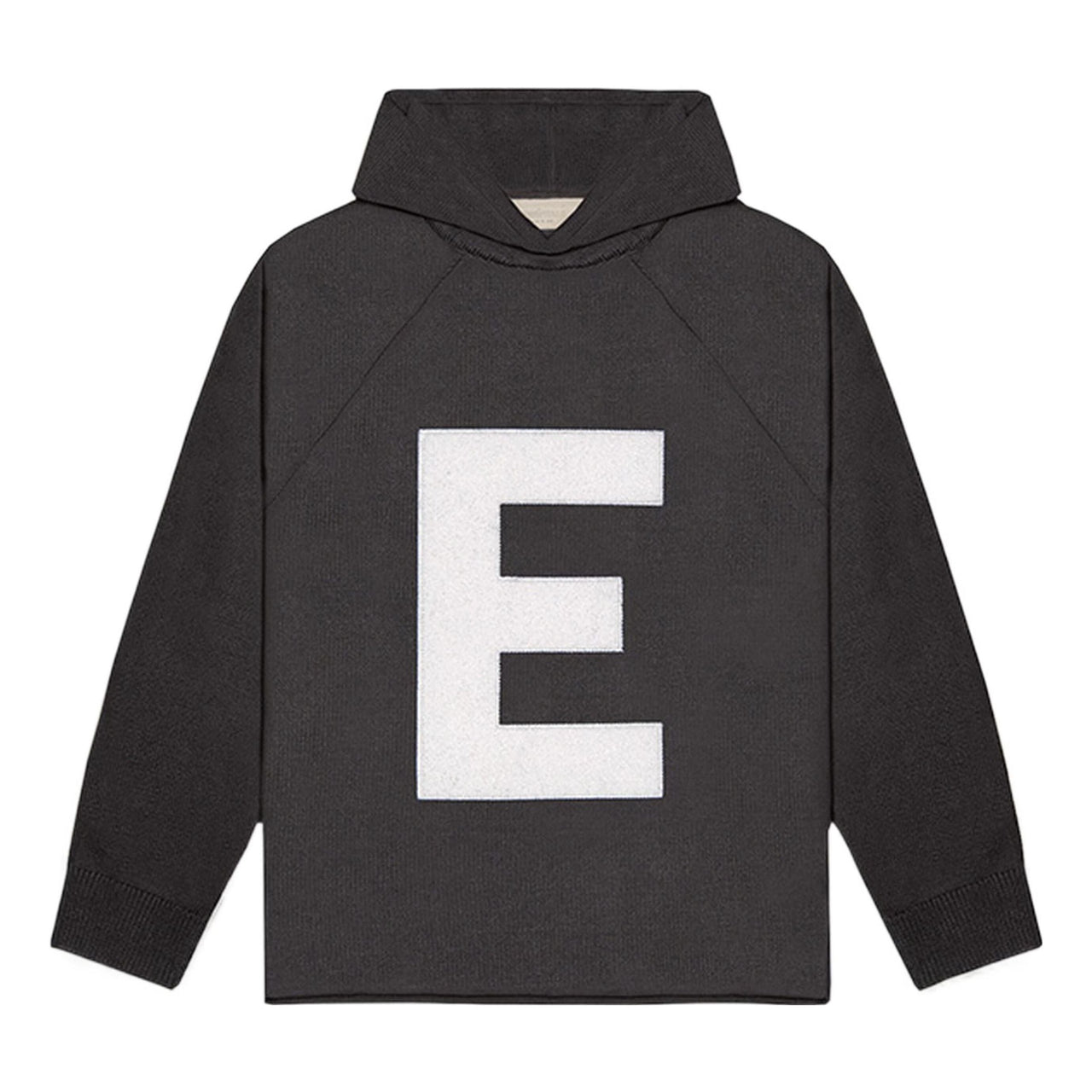 Fear of God Essentials SS22 Big E Knit Hoodie 'Iron Grey' FOG-SS22-169