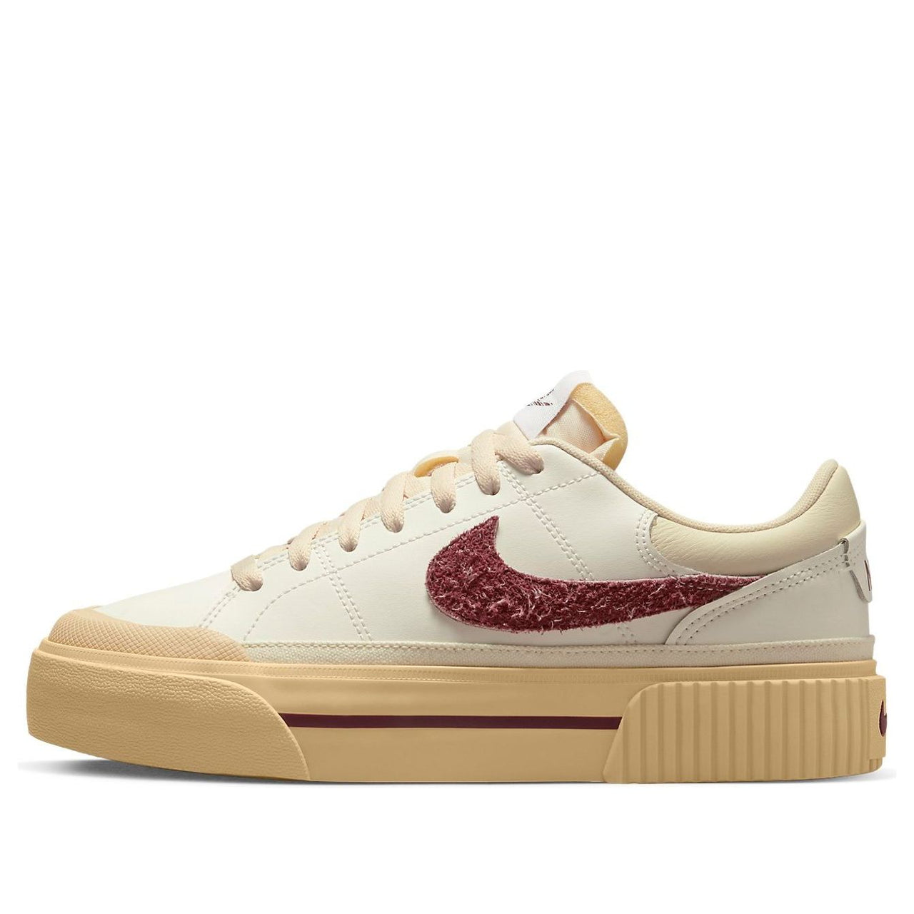 (WMNS) Nike Court Legacy Lift 'Sail Dark Beetroot' DZ4766-133