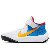 (GS) Nike Team Hustle D 10 'White Blue Yellow' DV9110-171