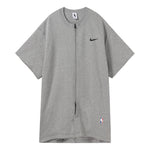 Men's Nike NRG Ti Warm Up Top x Fear of God FOG Gray Zipper Short Sleeve Tops 'Dark Grey Heather Black' AR0629-063