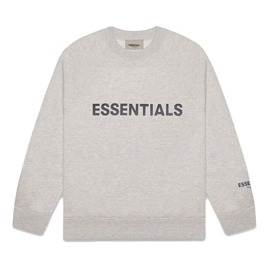 Fear of God Essentials FW20 Crew Neck Sweatshirt 'Light Oatmeal' 0192250500228260