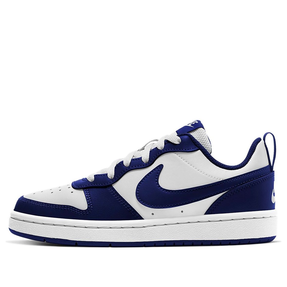 (GS) Nike Court Borough Low 2 'White Signal Blue' BQ5448-107