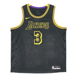 Men's Nike SW Fan Edition Lakers Davis No. 3 Casual Sports Basketball Jersey/Vest Black DJ1433-010