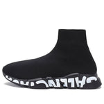 Balenciaga Speed Sports Shoes Black/White 645334W2DB71006