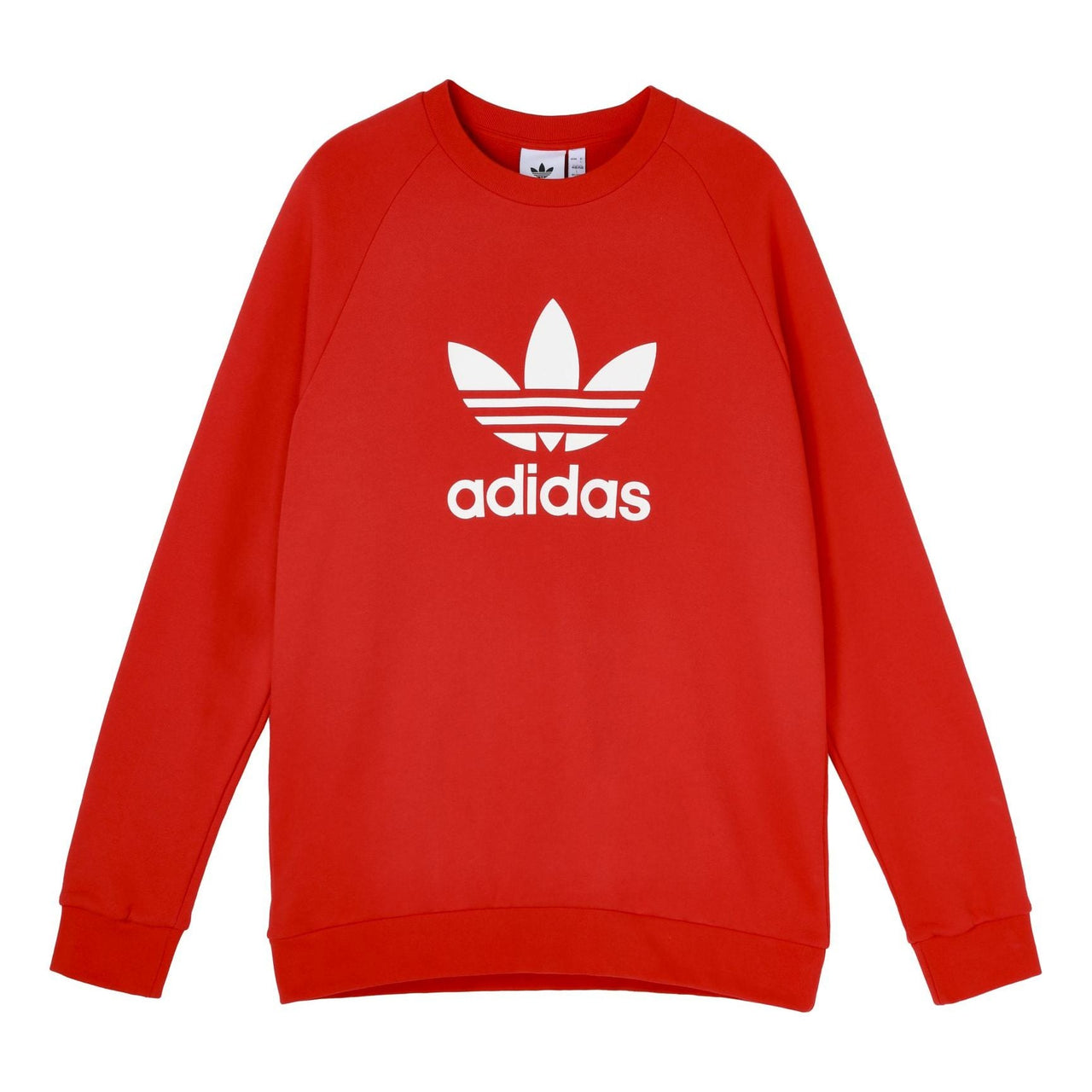 adidas originals Trefoil Crew Pullover Sports Red FM3781