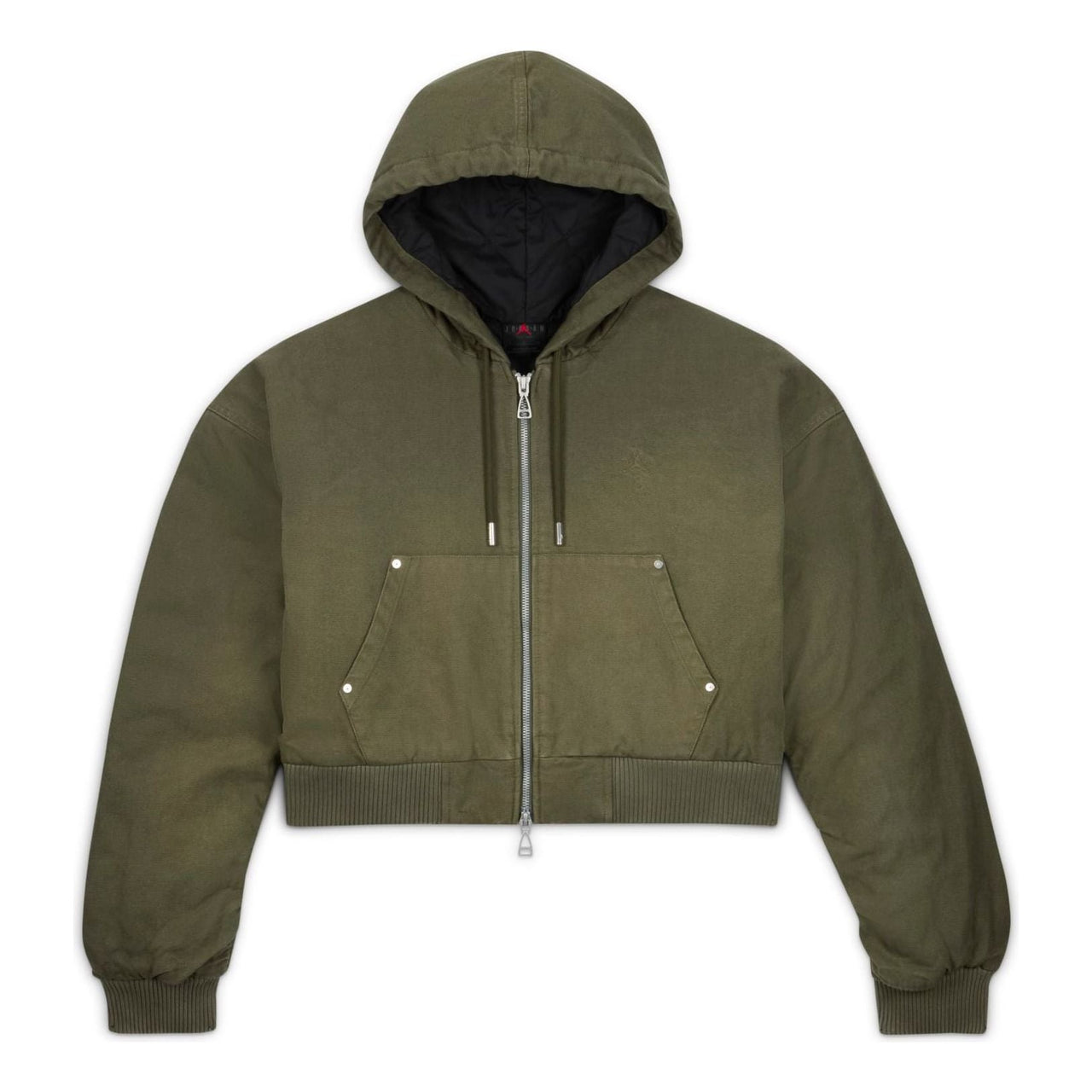 (WMNS) Air Jordan x Travis Scott Canvas Hooded Jacket Asia Sizing 'Cargo Khaki' FD9114-325