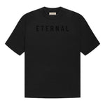 Fear of God Eternal Logo Flocked Crewneck T-Shirt 'Black' FGE50-001AJER-001