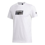 adidas M Gfx T Lng Logo Printing Sports Round Neck Short Sleeve White FT2794