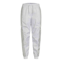 Nike Air Contrast Stitched Windproof Tie Woven Sweatpants For Men White DA0241-100