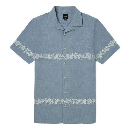 Men's Vans Denim Short Sleeve Blue Shirt VN0A5E6JLKZ