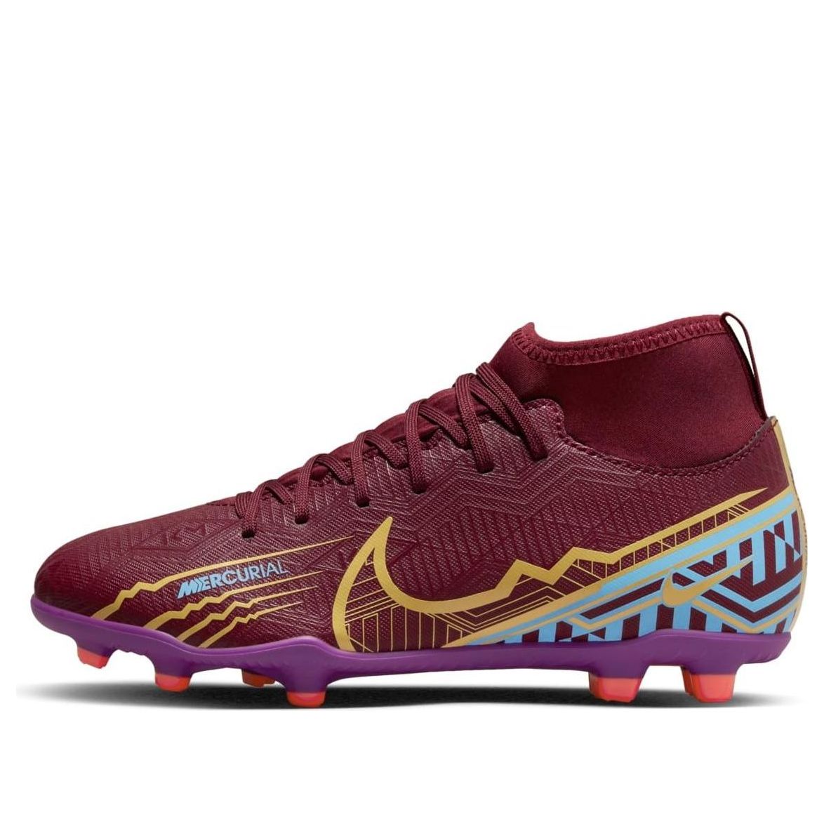 (GS) Nike Kylian Mbapp x Mercurial Superfly 9 Club FG MG 'Dark Beetroot' DO9789-694