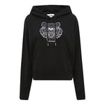 (WMNS) KENZO SS21 Tiger Head Embroidered Long Sleeves Hoodie Black FB52SW7824XG-99