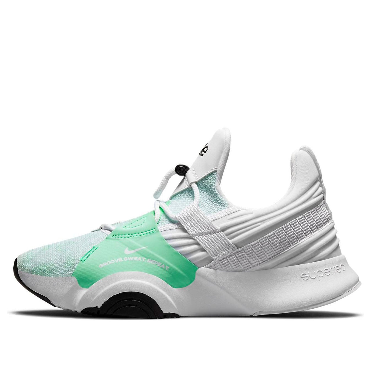 (WMNS) Nike SuperRep Groove 'White Green Glow' CT1248-135