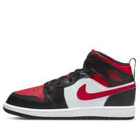 (PS) Air Jordan 1 Mid 'Black Fire Red' 640734-079