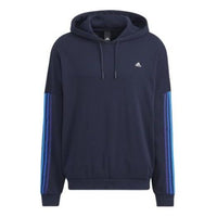 Men's adidas Contrasting Colors Stripe Sports Ink Blue HC9965