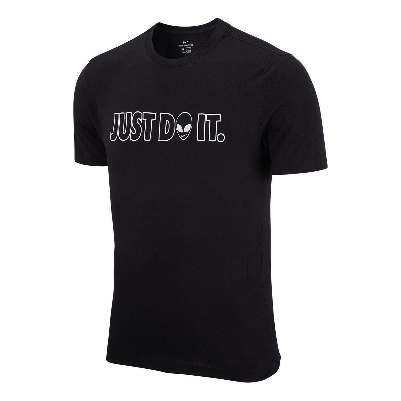 Nike Just Do It outline logo T-shirt 'Black' DH0020-010