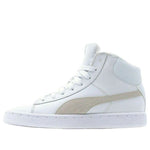 PUMA Mid Leather Fur Lined Cozy Stay Warm Mid-Top Casual Skate Shoes Unisex White Fleece Lined 364977-02