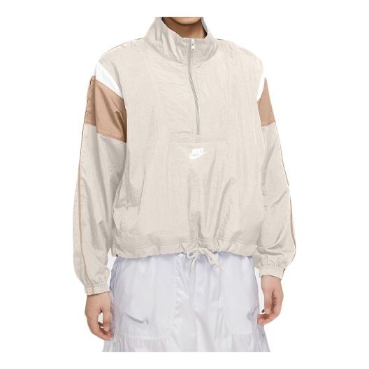 (WMNS) Nike SPORTSWEAR HERITAGE Jacket Light ivory CJ2362-110