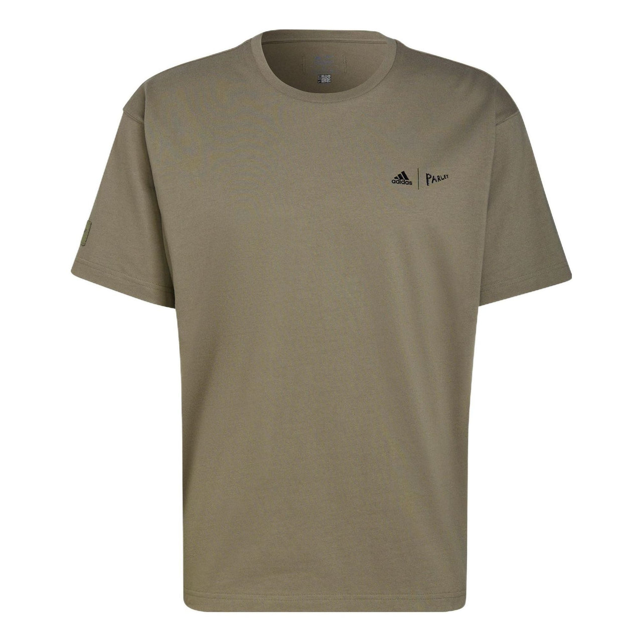 adidas Solid Color Logo Sports Short Sleeve Unisex Green HN1679