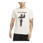 Nike Dri-FIT Character Alphabet Pattern Printing Training Sports Quick Dry Breathable Short Sleeve White DM6274-030