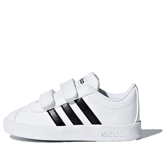 (TD) adidas VL Court 2.0 'White Black' DB1839