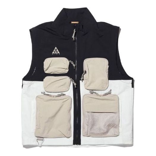 Men's Nike ACG Colorblock Functional vest Black White Gray 'Black Smtwht String' CK7237-010